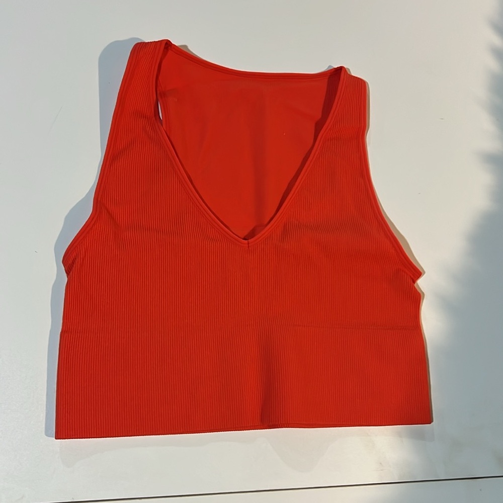 Women’s 3 pack ribbed cropped tank/longline bralette L - Picture 3 of 7